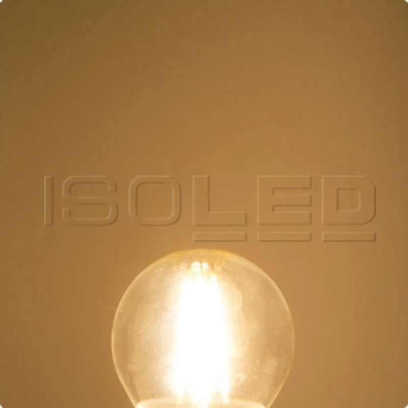 E14 LED drop bulb clear dimmable 4W warm white