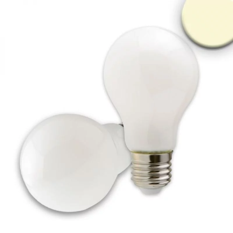 E27 LED bulb milky 8W warm white dimmable