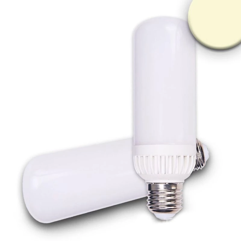 Elongated E27 LED lamp in tubular form