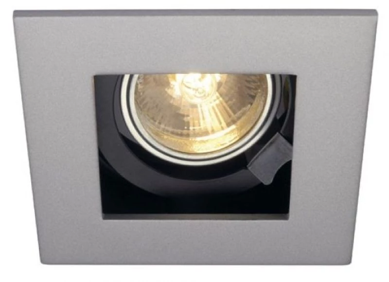 SLV Indi Rec 1s square downlight LED GU10 silver