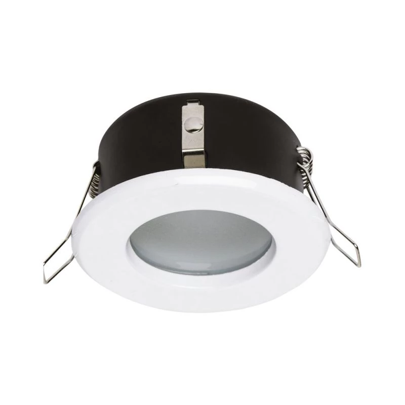 Recessed luminaire for outdoor in white glossy
