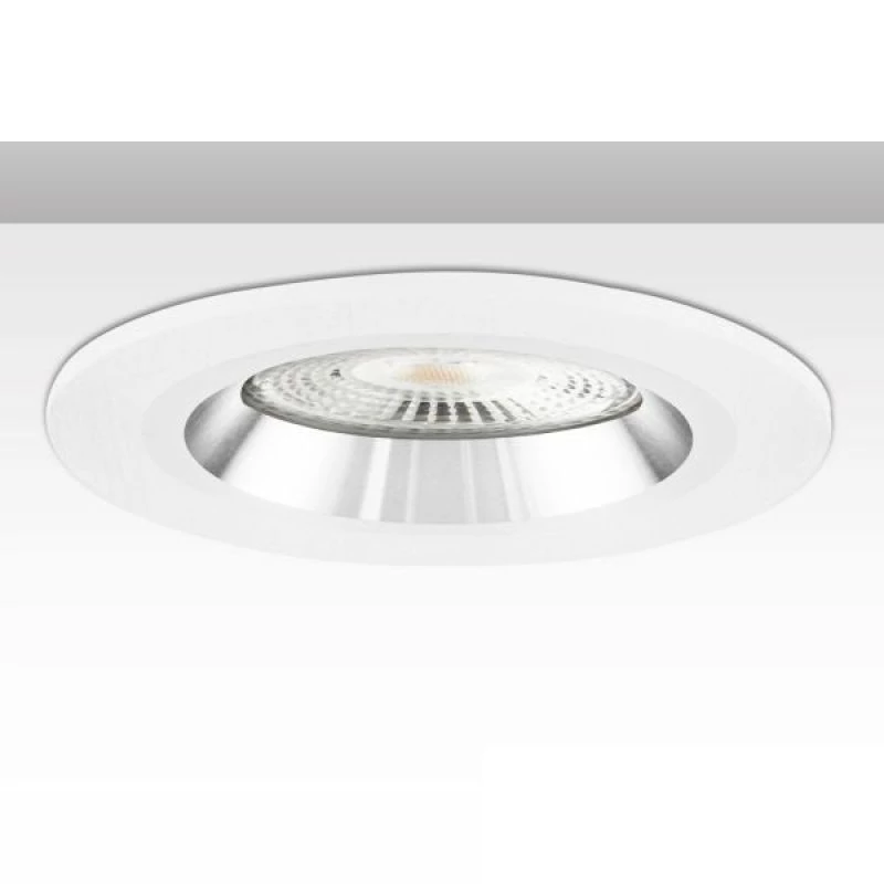 Recessed ceiling spotlight white silver