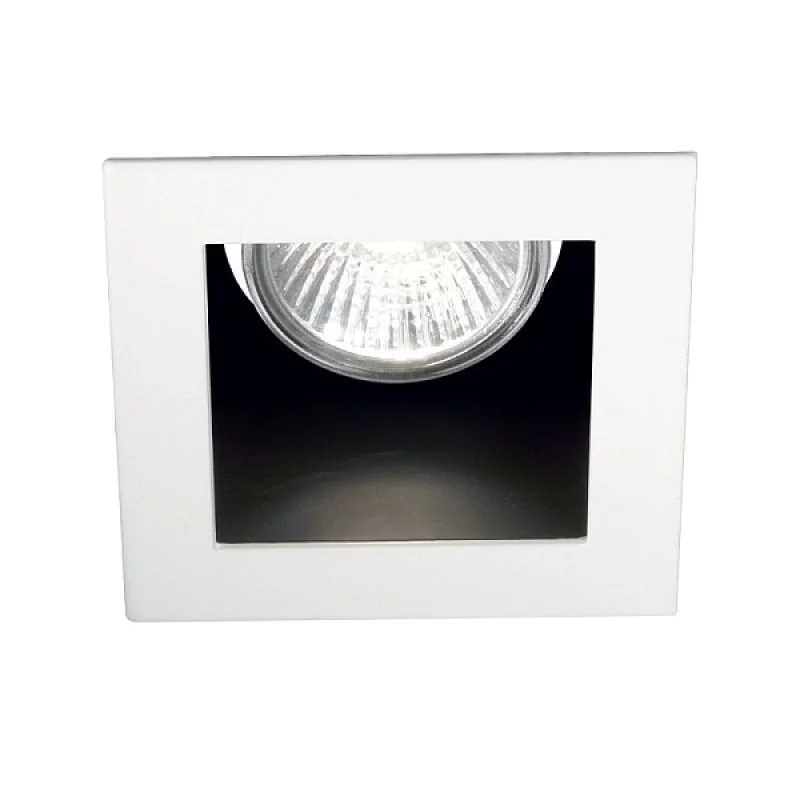 Quadratic recessed spotlight Funky in white