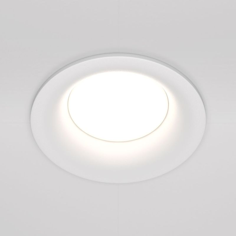 Round ceiling recessed spotlight Slim in white