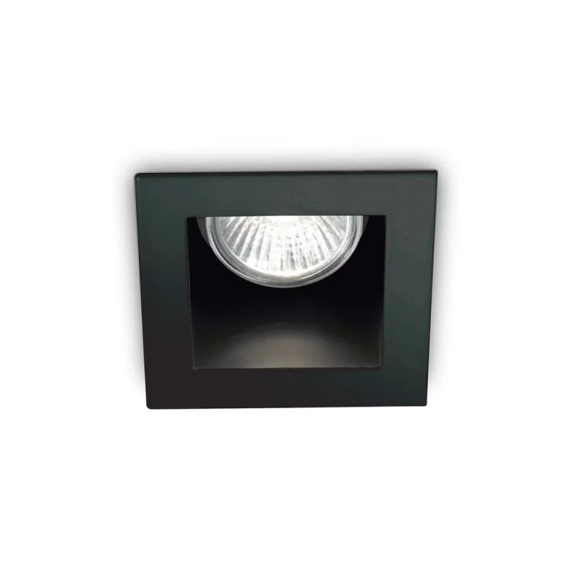 Quadratic recessed spotlight Funky in black