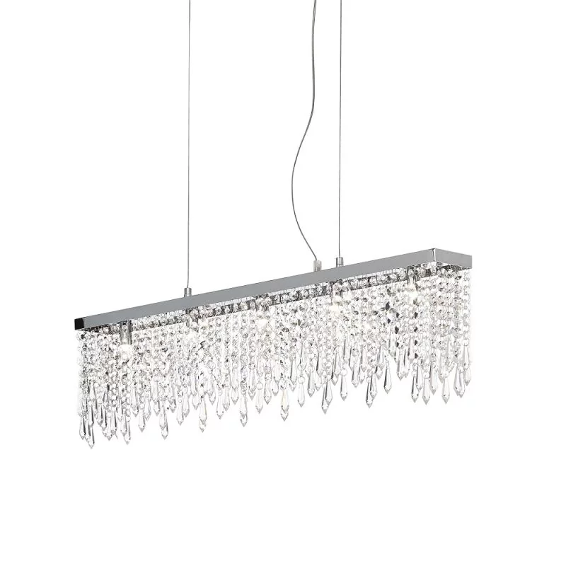 Ideal Lux Giada crystal pendant lamp 85cm