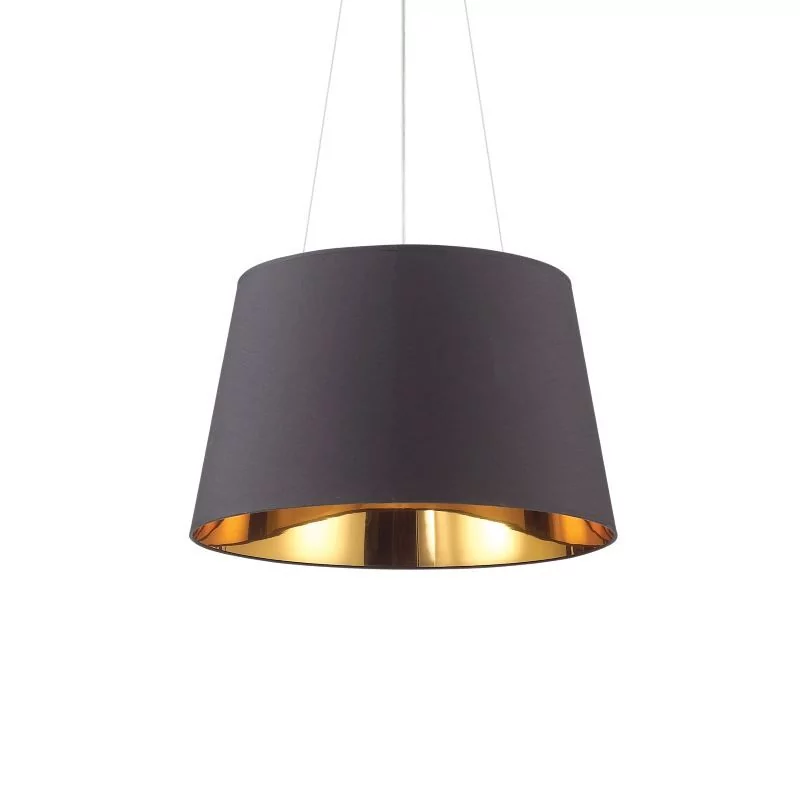 Schwarz-goldene Eßzimmerlampe Nordik SP4 Ø50cm