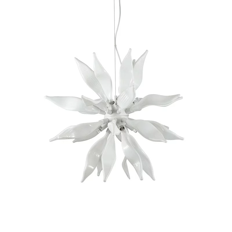 Ideal Lux Leaves pendant lamp glass SP8