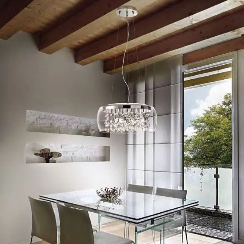 Ideal Lux Audi-80 pendant lamp glass 