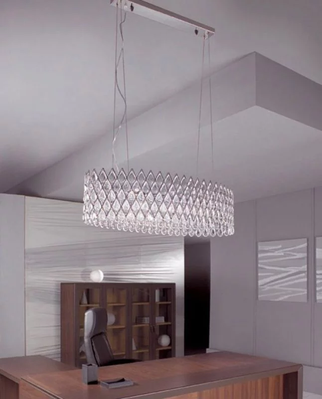 Ruggiu Bucintoro crystal pendant lamp gold