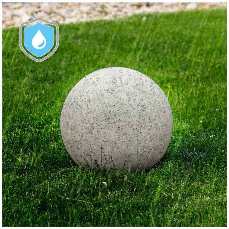 Wetterfeste Kugellampe für den Garten