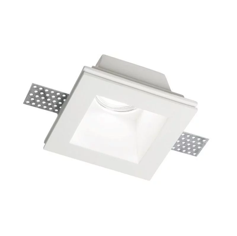 Ideal Lux Samba Square downlight gypsum D70