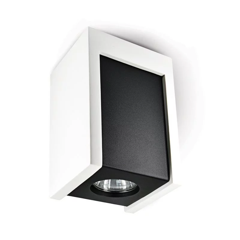 Plaster ceiling lamp Lindo Nero white/black