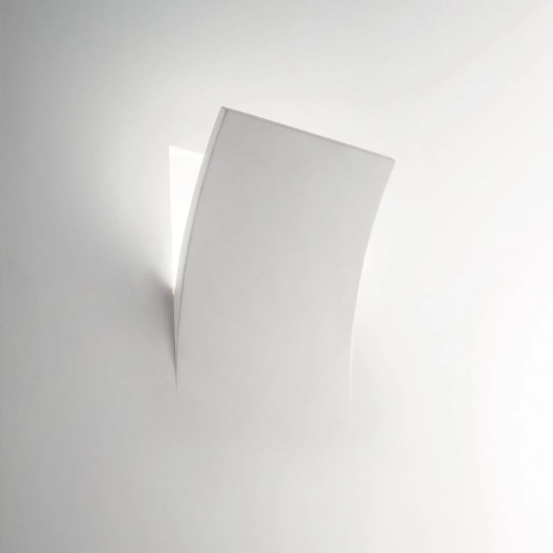 Ideal Lux Foglio plaster recessed wall lamp E14