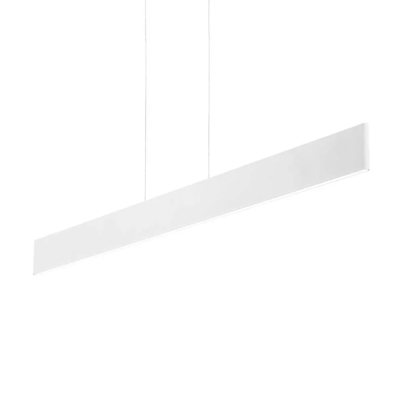 Linear LED pendant light in white