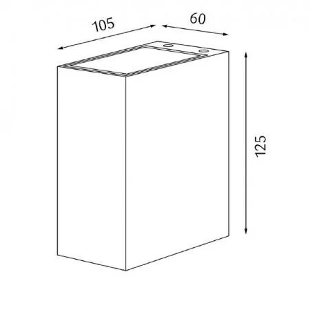 Square outdoor LED wall lamp Jupiter IP65 silver