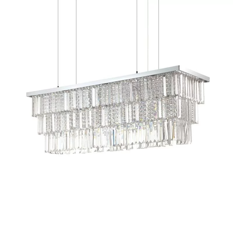 Ideal Lux Martinez chandelier crystal 103cm