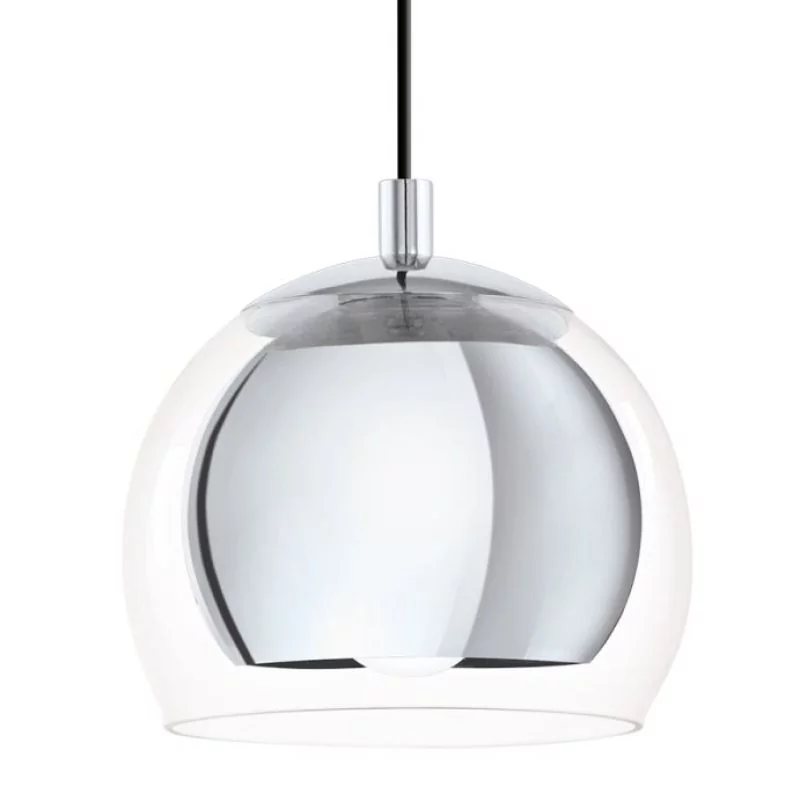 Globe pendant lamp Rocamar chrome