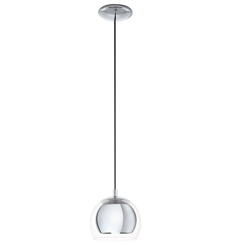 Globe pendant lamp Rocamar chrome