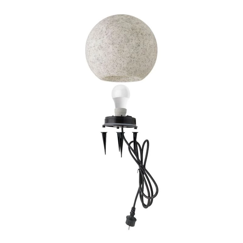 Garden ball lamp with power cable