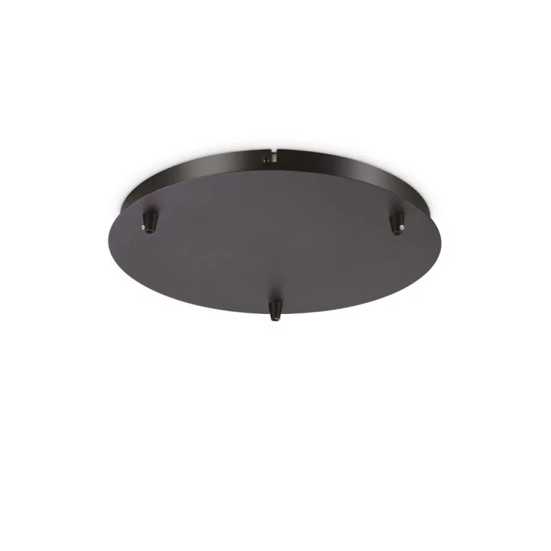 Round ceiling canopy 3-fold in black