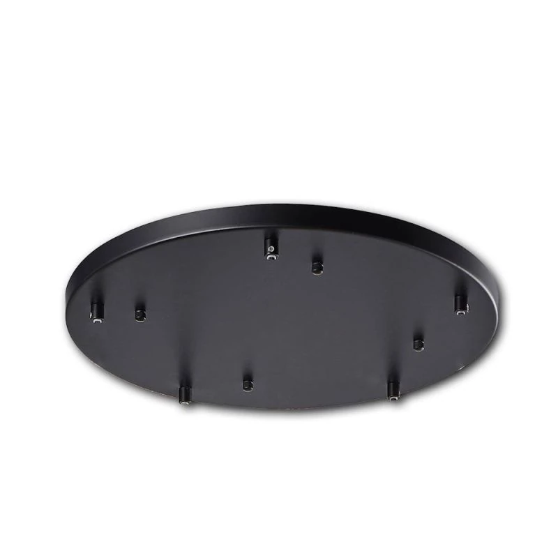 Round ceiling canopy 5-fold in black