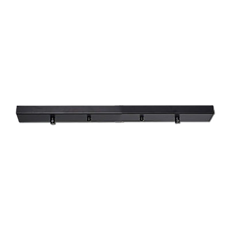 Ceiling canopy elongated 2 flames black