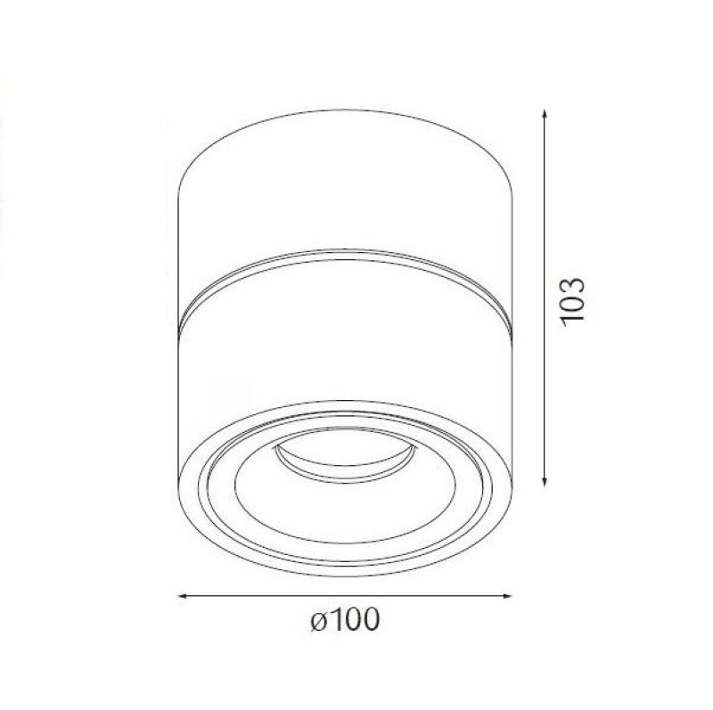 Lumexx LED ceiling spotlight Easy 18W dimmable