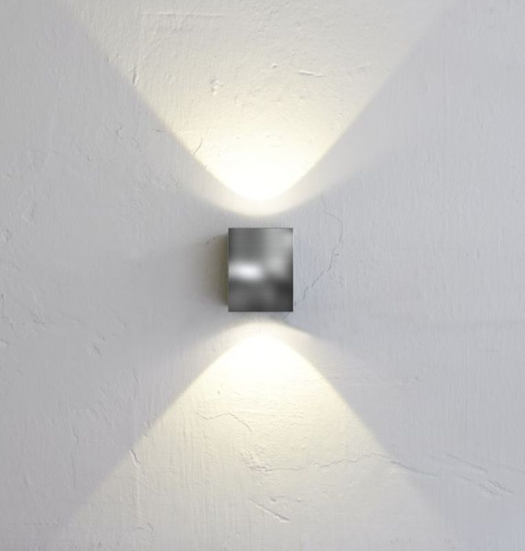 Outdoor LED wall lamp Canto Kubi 2 stainless steel