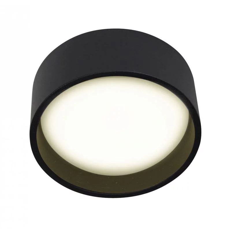 Small black ceiling lamp with diameter 10cm