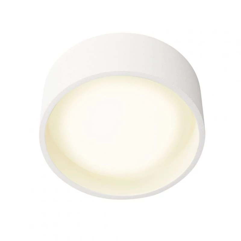 Kleine weiße LED Deckenlampe mit Durchmesser 10cm