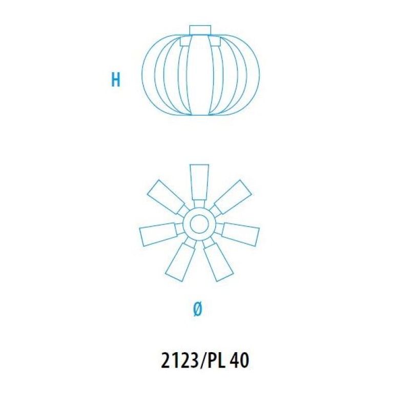 Braga LED ceiling lamp Geo PL40