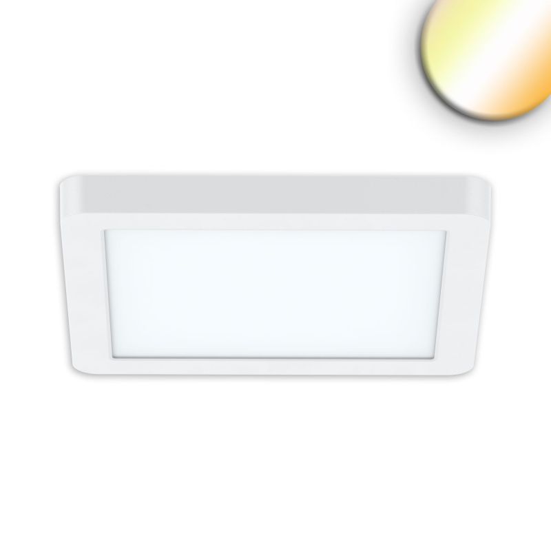 Flache LED Deckenlampe 18W in weiß