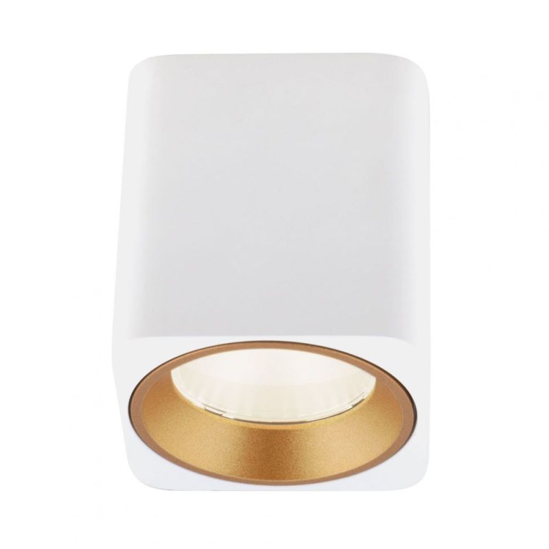 Maxlight LED ceiling spotlight white Tub square