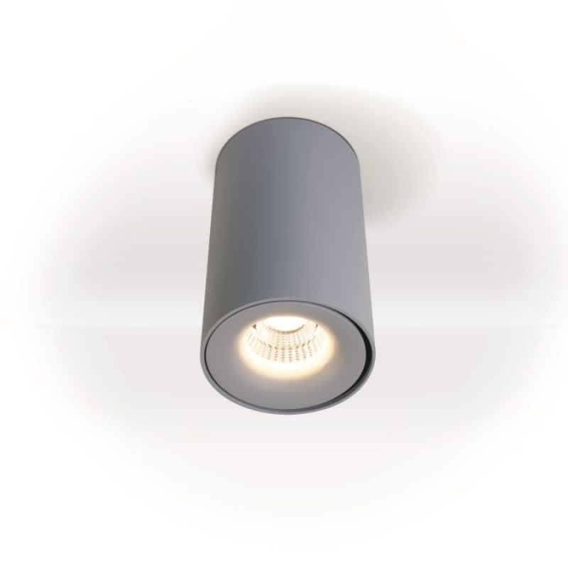 Runder LED Deckenstrahler Dublin von Planlicht in silber