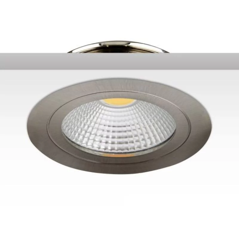 LED recessed spotlight flat 5W nickel 2700K warm white