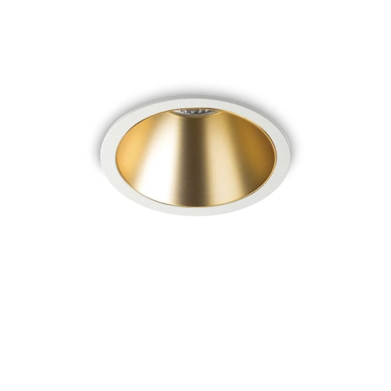 Ideal Lux Game Round LED downlight white gold