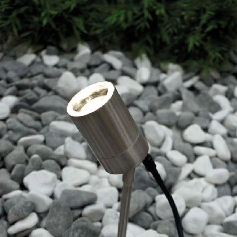 LED garden spike spotlight Tin GU10 stainless steel