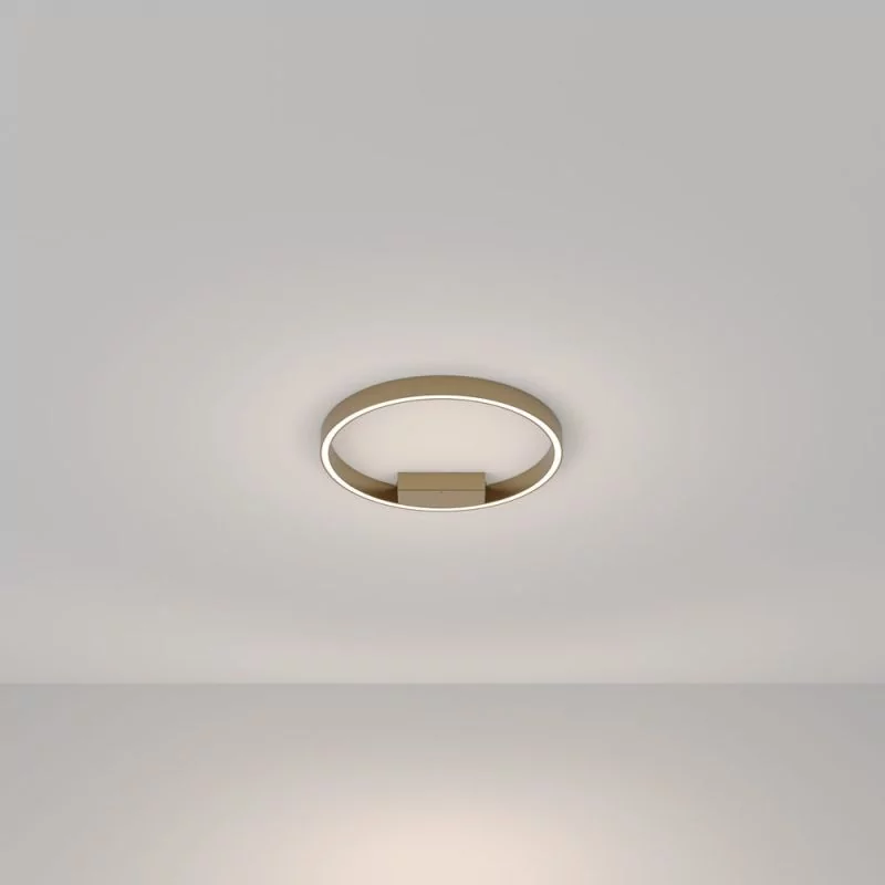 Goldene LED Deckenlampe in Ringform Ø:40cm