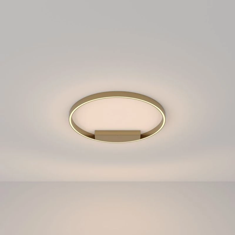 Goldene LED Deckenlampe in Ringform Ø:60cm