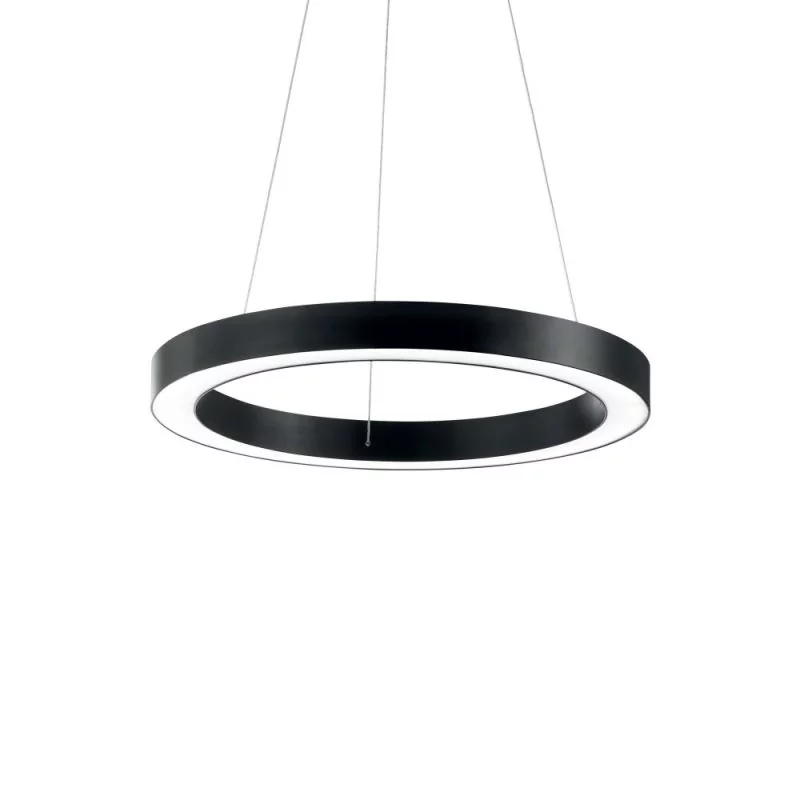 Schwarze ringförmige LED Pendelleuchte Oracle Ø:50cm