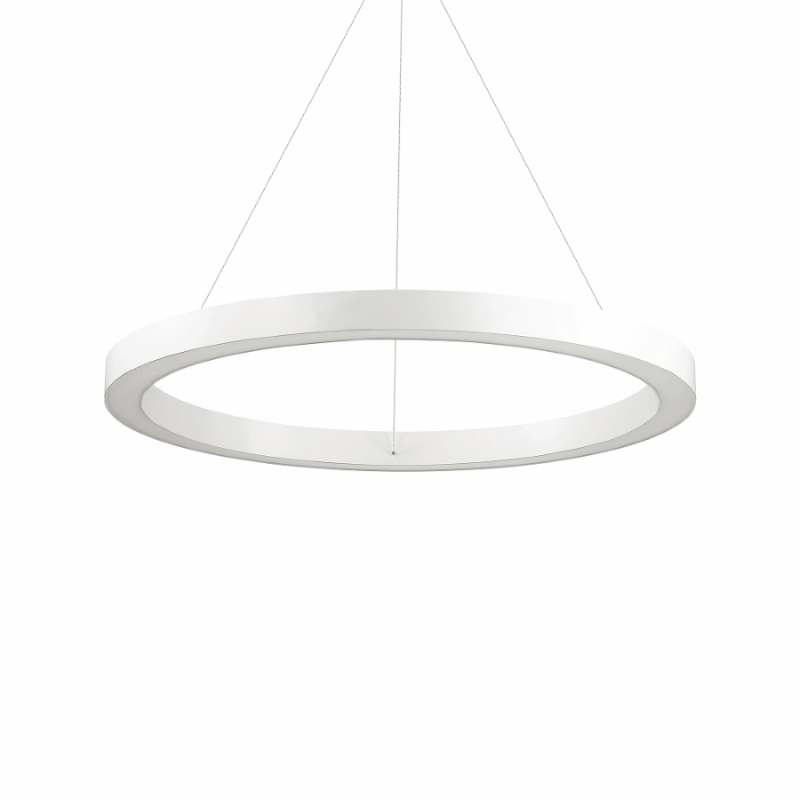 Weiße LED Ring-Pendelleuchte Oracle Ø:70cm