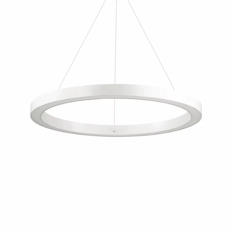 Weiße LED Ring-Pendelleuchte Oracle Ø:70cm