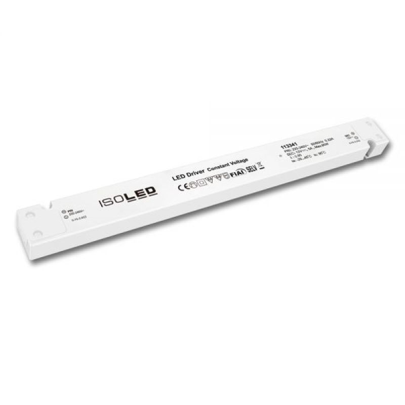 LED transformer 12V/DC 0-60W slim