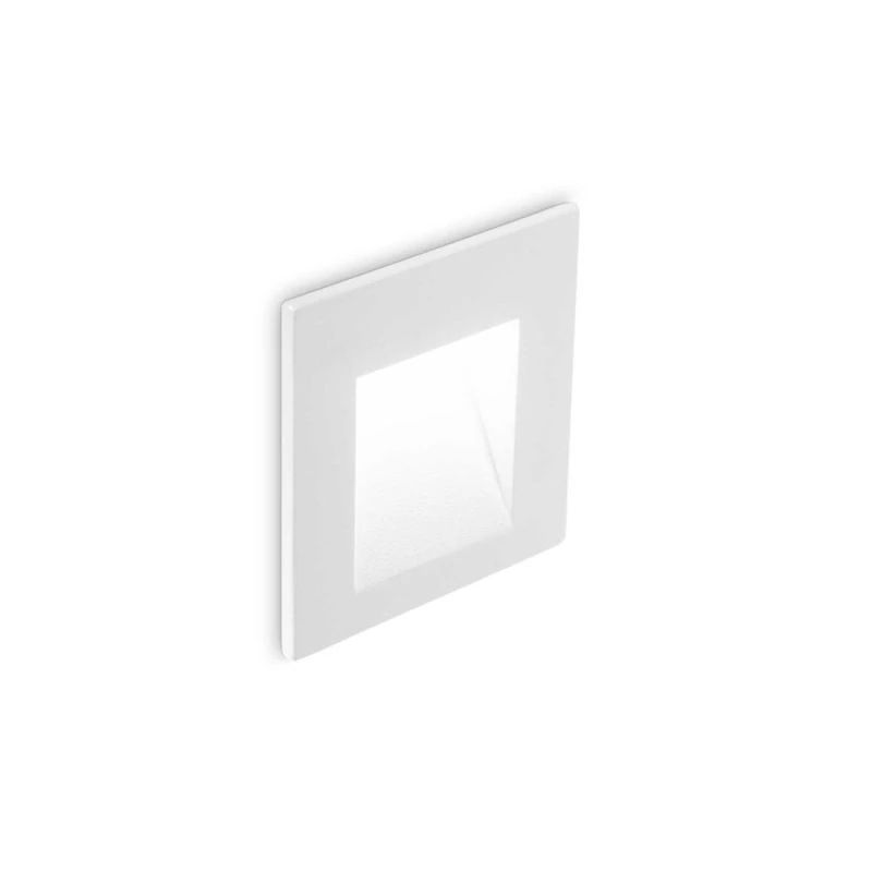 Quadratische Wand Einbaulampe in Weiß