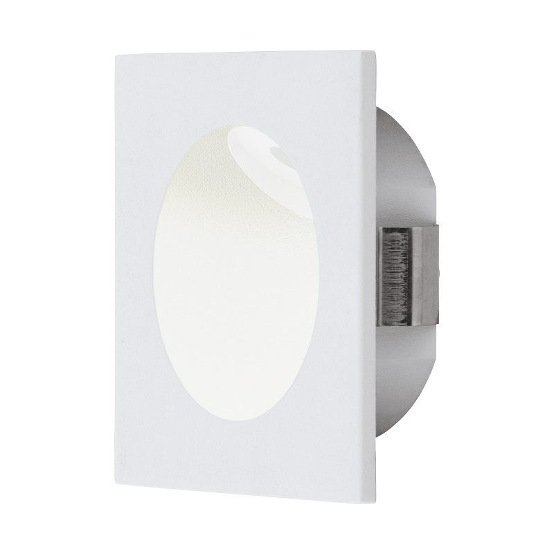 Square LED step lighting Zarate in white