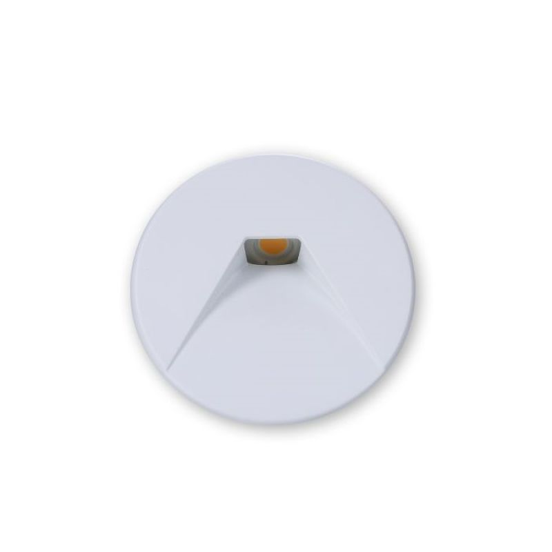 Runder LED Stufenstrahler Sys Wall Style 2 in weiß