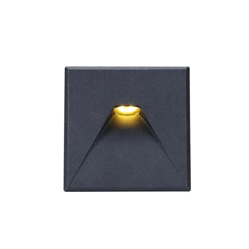 LED recessed wall light Wall 24V square 2, IP44, excl. driver