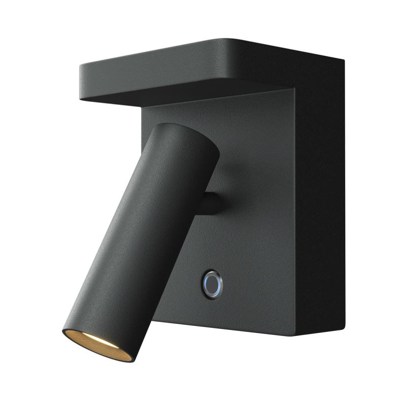 Maytoni Aron bed reading light black wireless charger