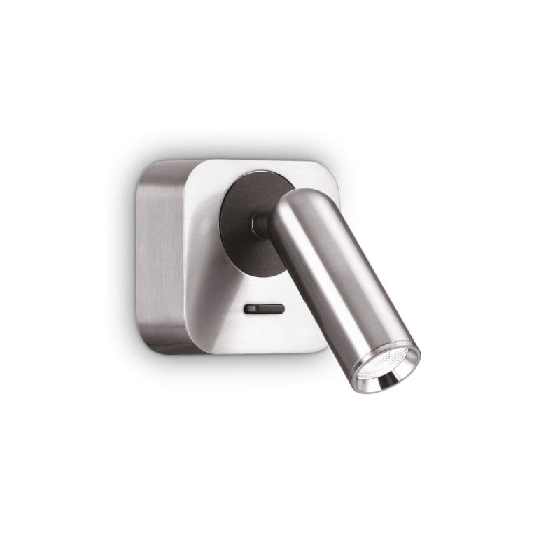 Ideal Lux Bean square wall reading lamp